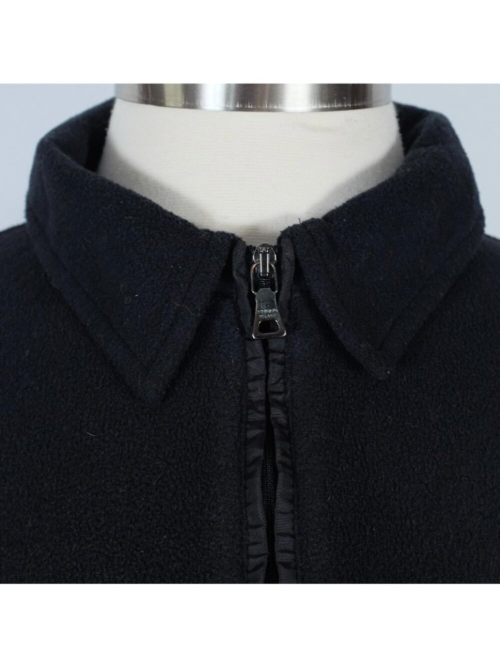 Y2K Prada Sport sz XL jacket fleece black zip front - Picture 10 of 11